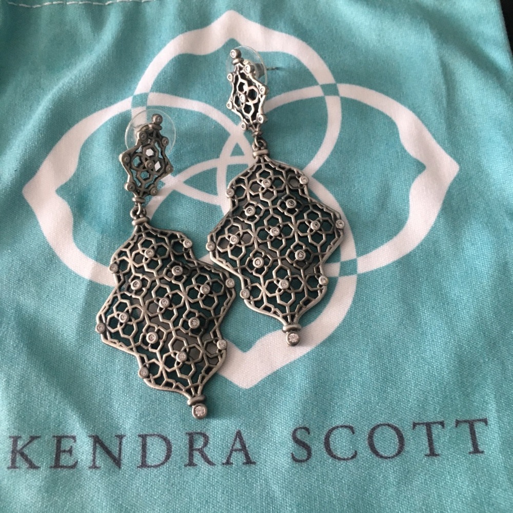 NWOT antique silver Renee earrings